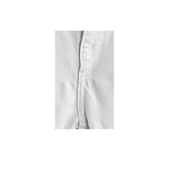 ZARA White Straight Crop Jeans – Size 8 – Join Life – Raw Hem – Preowned - Picture 7 of 7